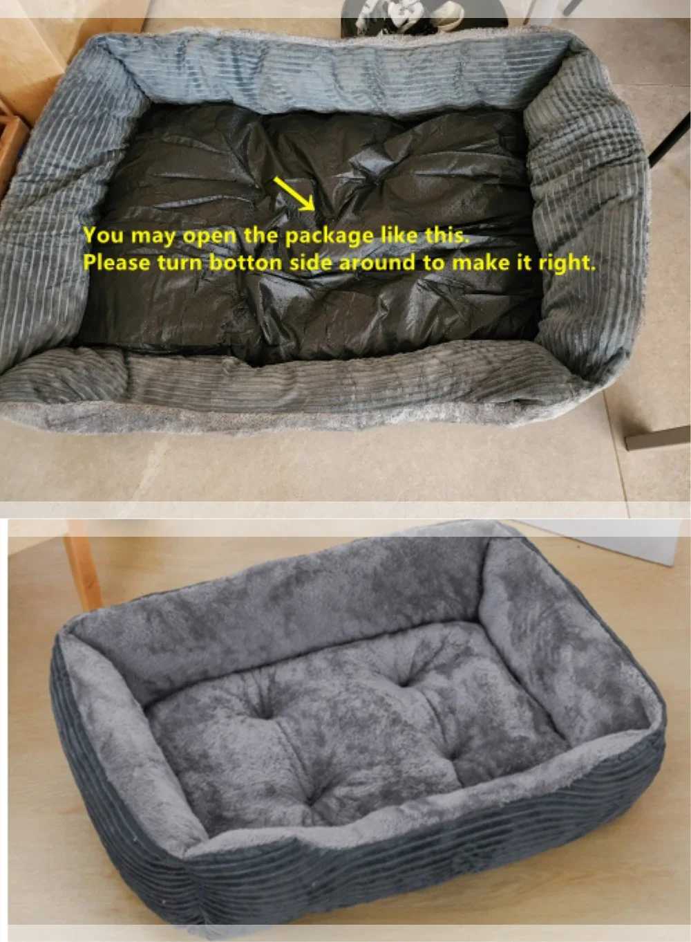 Square dog bed dog pet accessories plush calm sofa bed soft cushion for small and medium-sized cats and dogs X250412