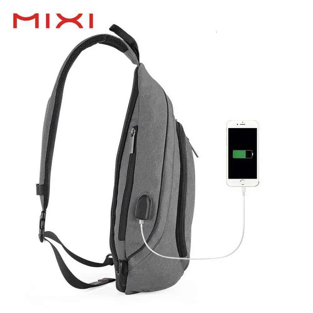 Mixi Men Sling Backpack One Shoulder Bag Boys Student School Bags University Work Travel Versatile 2020 Fashion New Design M5225W251113