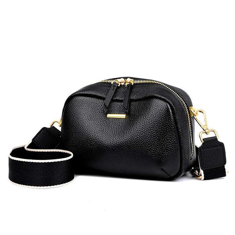 Brand Genuine Handbag Fashion Women Shoulder Crossbody Bag Designer Cow Leather Ladies Tote Female Messenger Sac