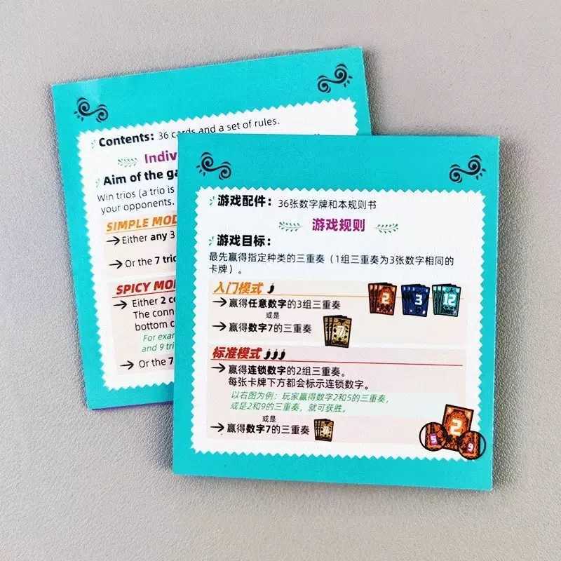 Trio Family Card Gameon the Recommendation List 2024 Game of the Year 3-6 Players Perfect for Party Game C251114