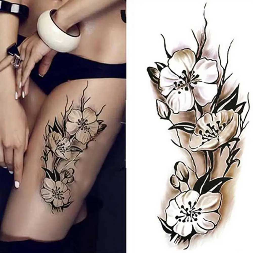 Body Tattoo Body Art Waterproof Neutral Plum Blossom Arm and Leg Stickers Temporary ArtXJ25414