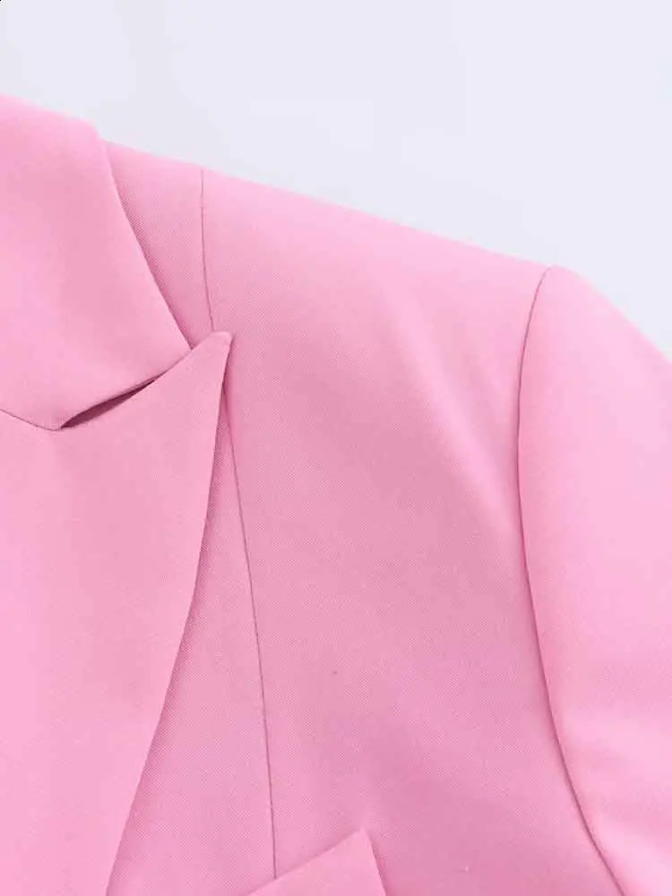 European womens fashionable casual jacket shoulder lining loose collar long sleeved 250407