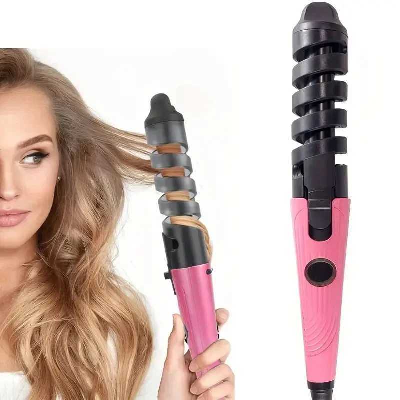 Portable Spiral Anti-scald Curling Iron Hair Curler Wand Electric Curling Iron Ladies GiftT251114