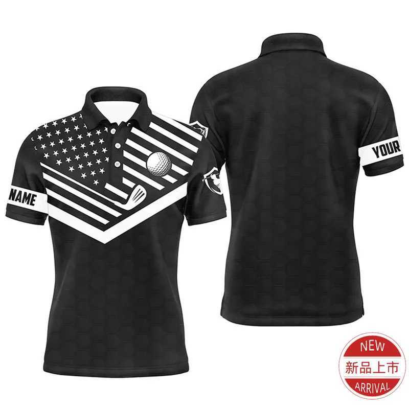 Harajuku 3D Printing Customized Name Sports Golf Polo Shirt Fitness Golf Enthusiast Graphic Polo Shirt Fashion Street Clothing Mens Clothing W250414