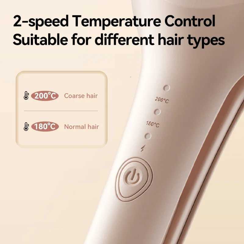 40mm Deep Wave Hair Crimper with Negative Ion - Adjustable Temperature Curling Iron for Long Lasting Wavy Hair Anti-FrizzT251114