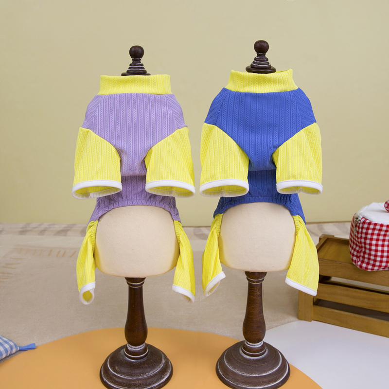 Dog Clothes Dog Pajamas PJs, Little Angel Wings Dog Clothes for Small Dogs Girl Cute Soft Puppy Clothes Elasticity Dog 4 Legged Clothing for Chihuahua