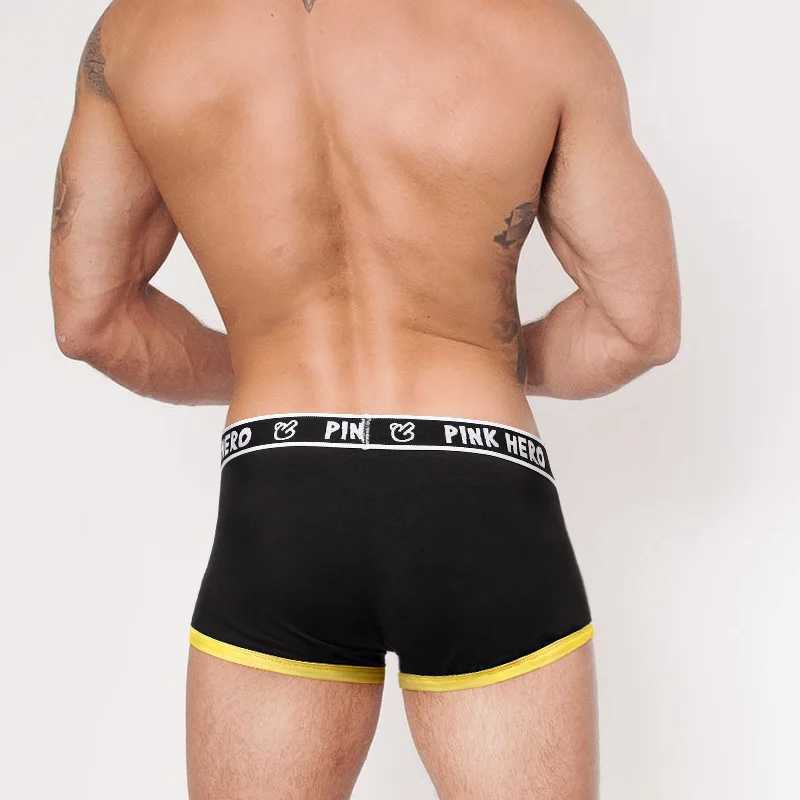 Pink Hero Classic Mens Underwear Boxing High Quality Cotton Mens Underwear Comfortable and Efficient M/L/XL/XXL W250414