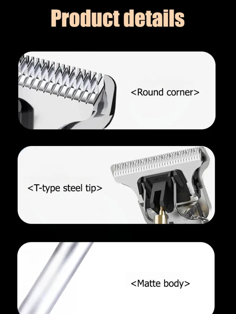 Electric Clipper Multifunctional Haircut Carving Bald Shaving Trimming Beard Shaping Hair Cutting Rechargeable 251111 C260312