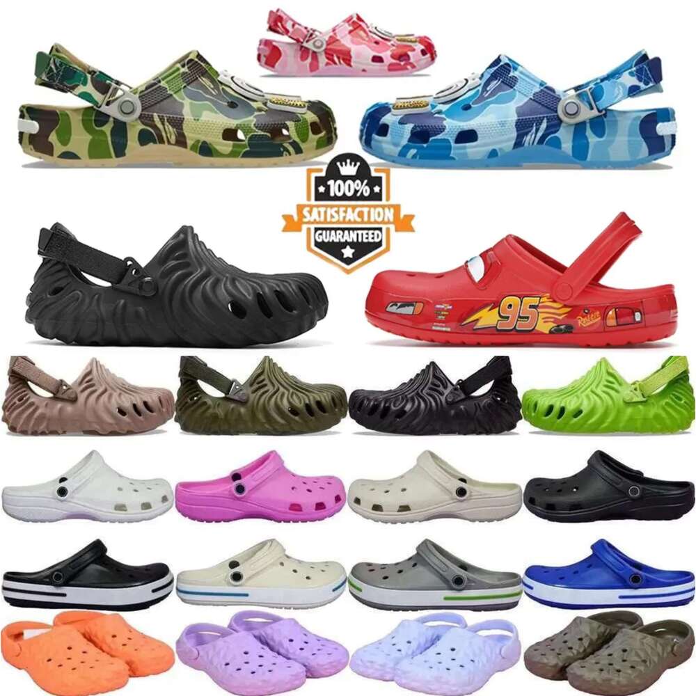 Classic Clog Sandals Lightning Kids Sandal Beach Clogs Red Black pink blue yellow brown outdoor waterproof Men Women Green Flat Shoes
