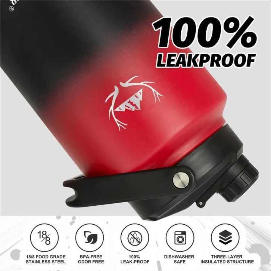 One Gallon Water Bottle Insulated Large Double Vacuum Stainl Steel 128 oz Water Bottle with Holder Carrier 1 Gallon Water Jug 1 C251114