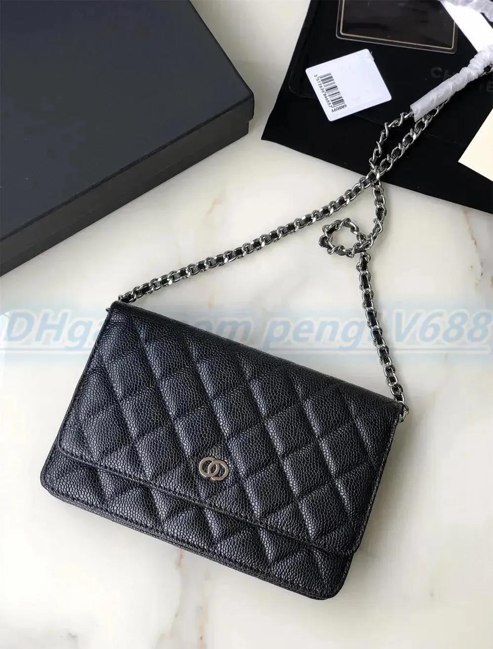White shoulder bag crossbody designer bags classic wallet on chain caviar woc black bag simple fashion classical luxury handbag multi colors