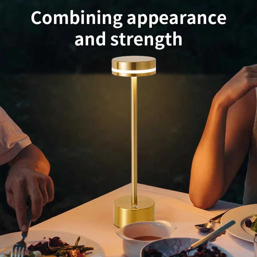 Touch Small Night Light LED Ambient Table lamp 3 Color Stepless Dimming Desk Light For Cafe Bar Restaurant Bedroom Decor Gift M251114