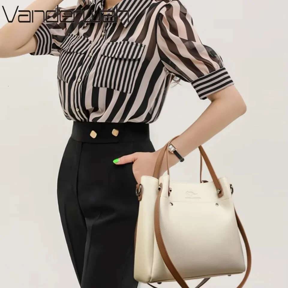 High Quality Pu Leather Shoulder Crossbody for 2025 Handbags Women Bags Large Capacity Tote Messenger Bag