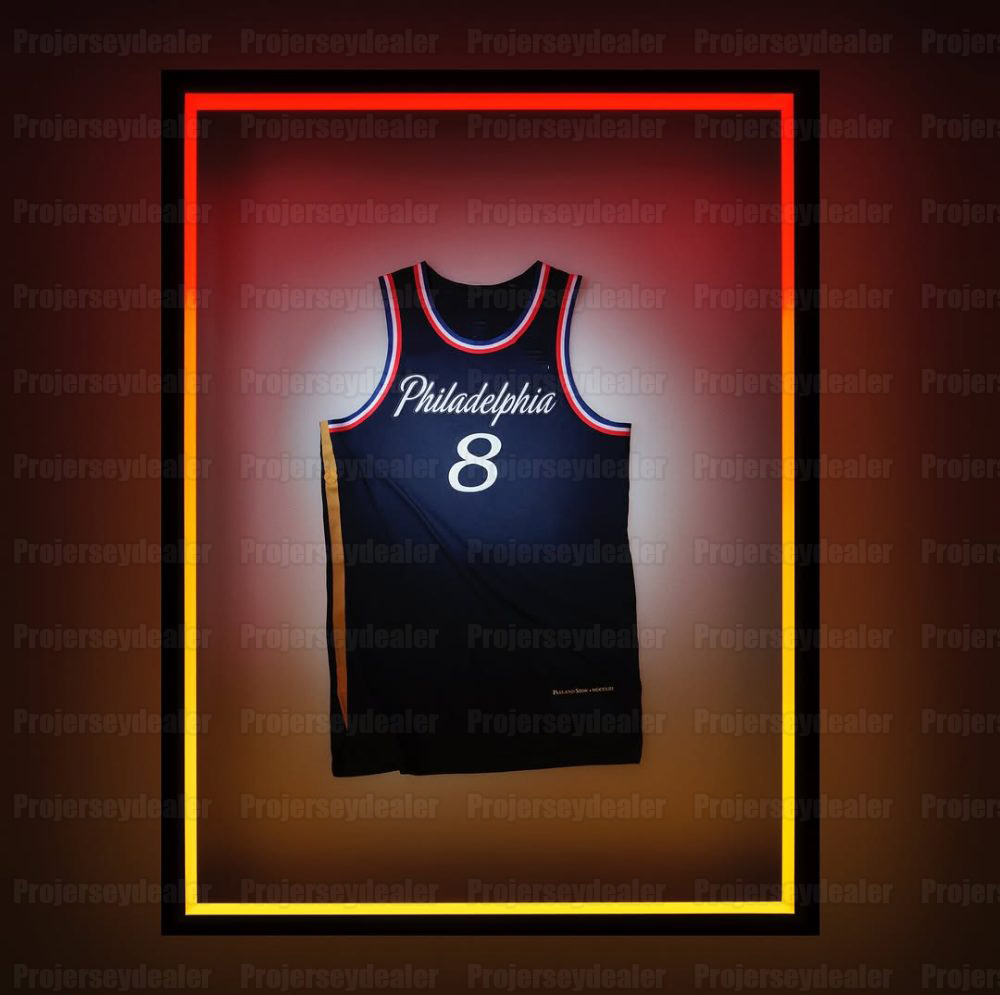 2025-26 City Hardwood Classic Basketball Jersey Tyrese 0 Maxey Kelly Oubre Jr. Adem Bona Embiid George Lowry McCain