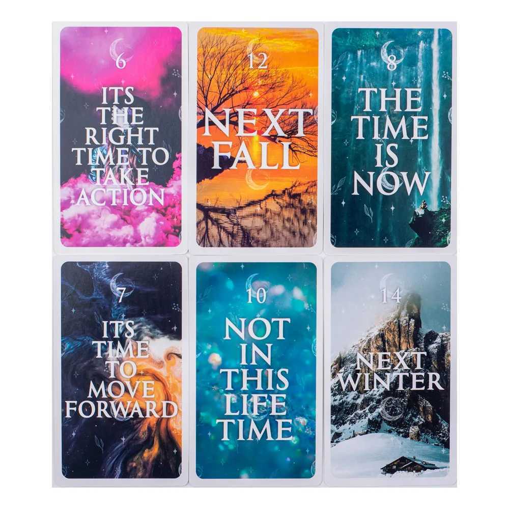 Mystical Timing Oracle 60Cards 1036Cm Time Frame Cards Twin Flame Tarot Deck Cosmic C251114