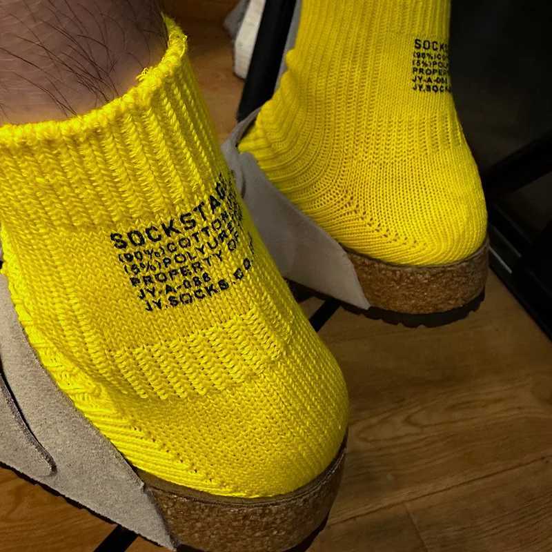 Punk mens cotton low cut socks breathable summer crew socks sports running anti slip Japanese thick needle ankle socks W250414