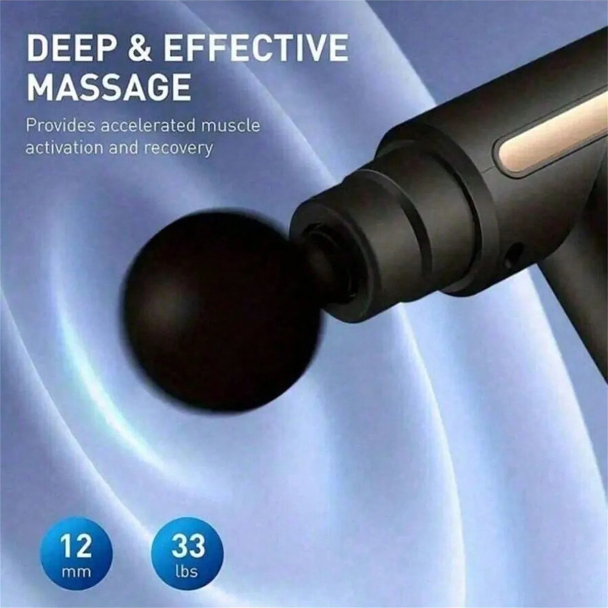 Upgraded Portable Massage Gun - Deep Tissue Muscle Relief USB Rechargeable Battery Ideal For Back NeckGift For Everyone 250414
