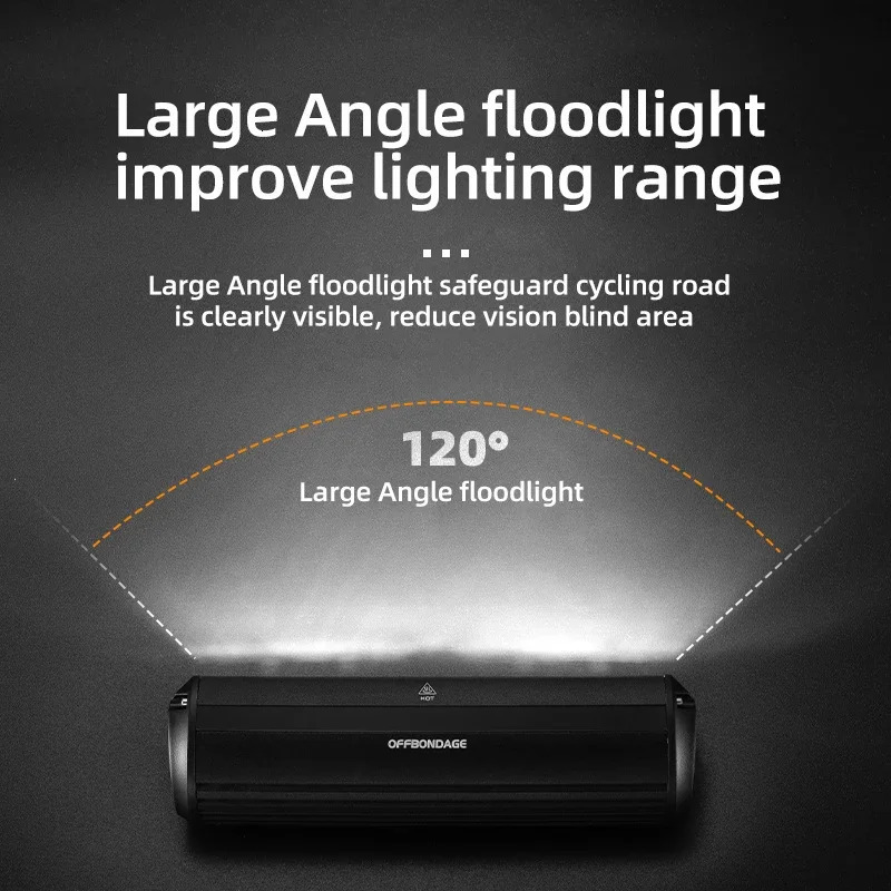 OFFBONDAGE Bicycle Light Front Bike Light Waterproof Flashlight USB Charging MTB Road Cycling Lamp Accessories 251111 - view 5