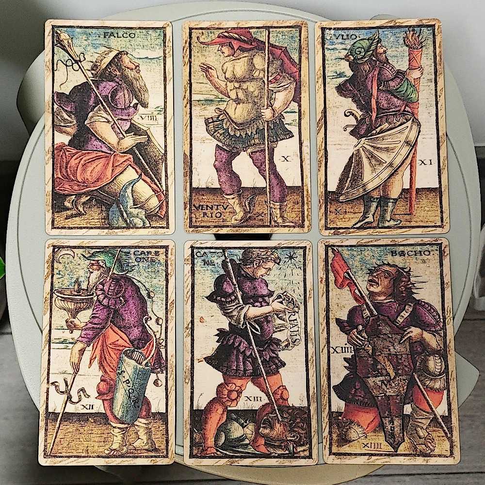 Sola Busca Tarot Deck In Rigid Box 78 Pcs Vintage Tarot Cards 127cm Printed on 350GSM Double-embossed Cardstock C251114