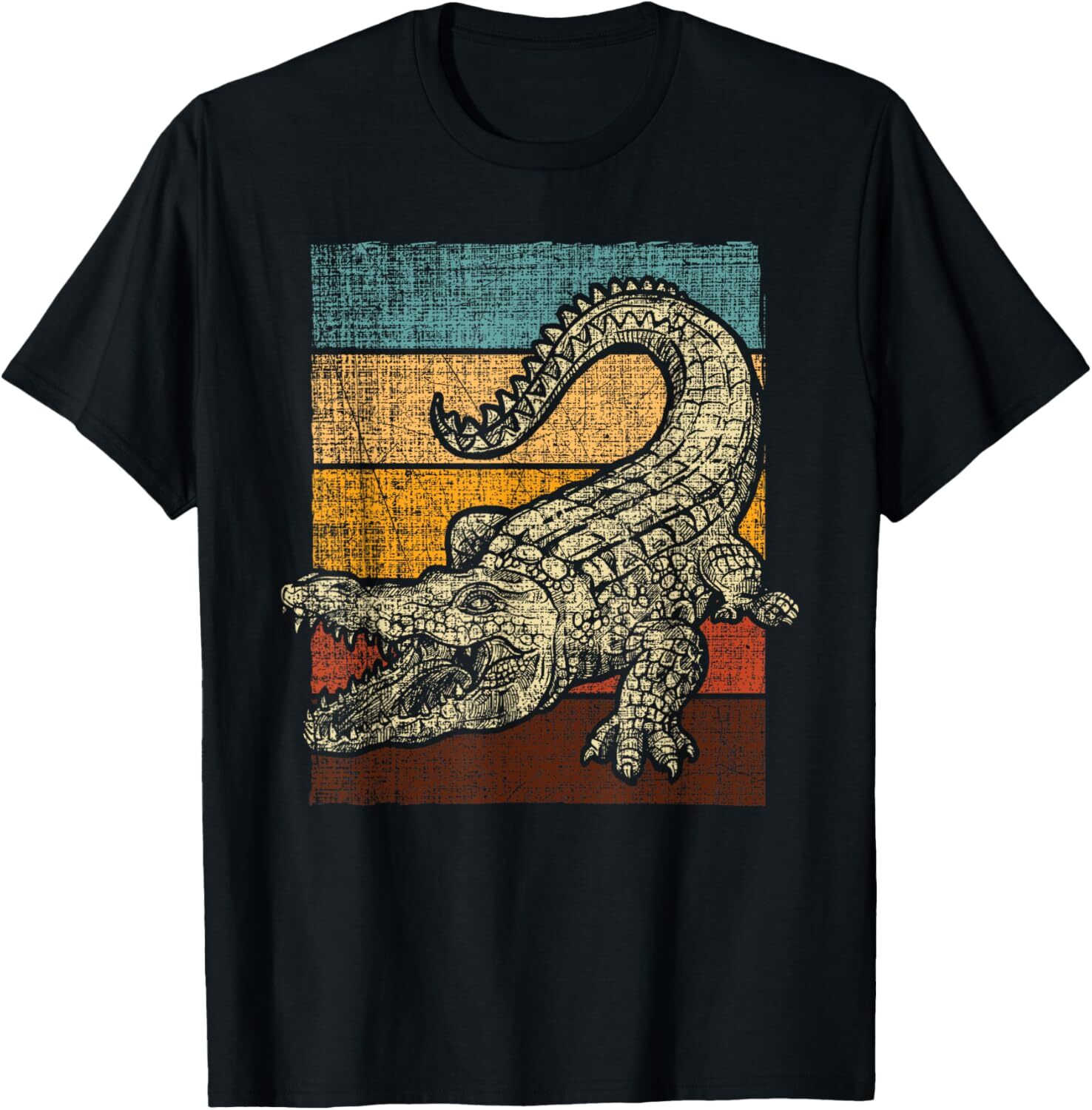 T shirt for Mens Retro Vintage Alligator Gator Crocodile Zoo Animal Lover Graphic Tee Casual Tops Clothes Short sleeve