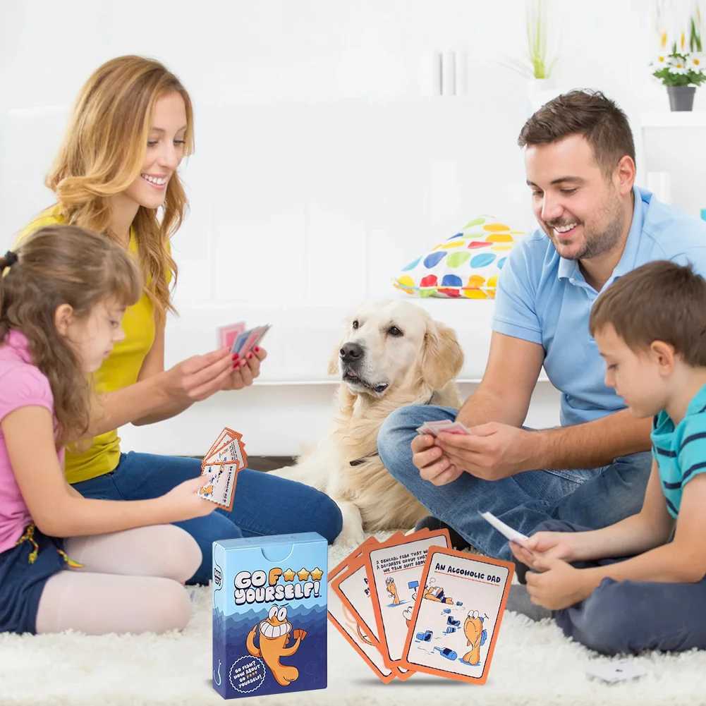 Go Fish Card Game Yourself Fun Gag Gift Hilarious Board Games with A Twist Night Family Interaction Party Game for 2 Players C251114