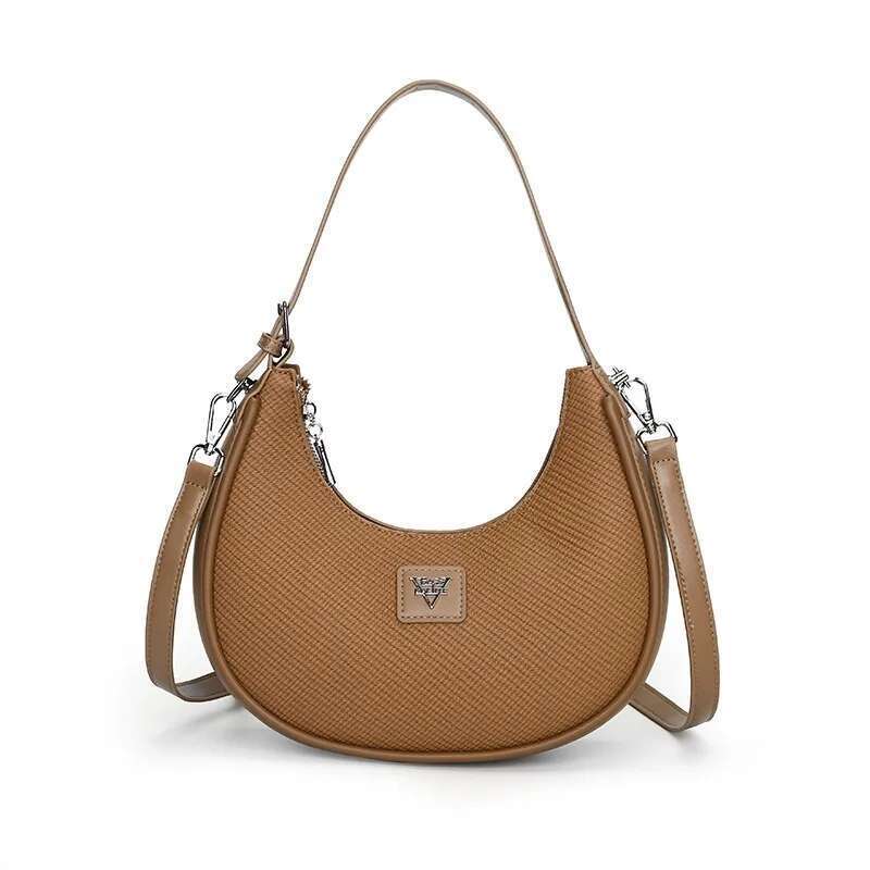 Unique Vintage Satchel Bag For Women - Large Capacity Textured Leather With Minimalist Gold Accents