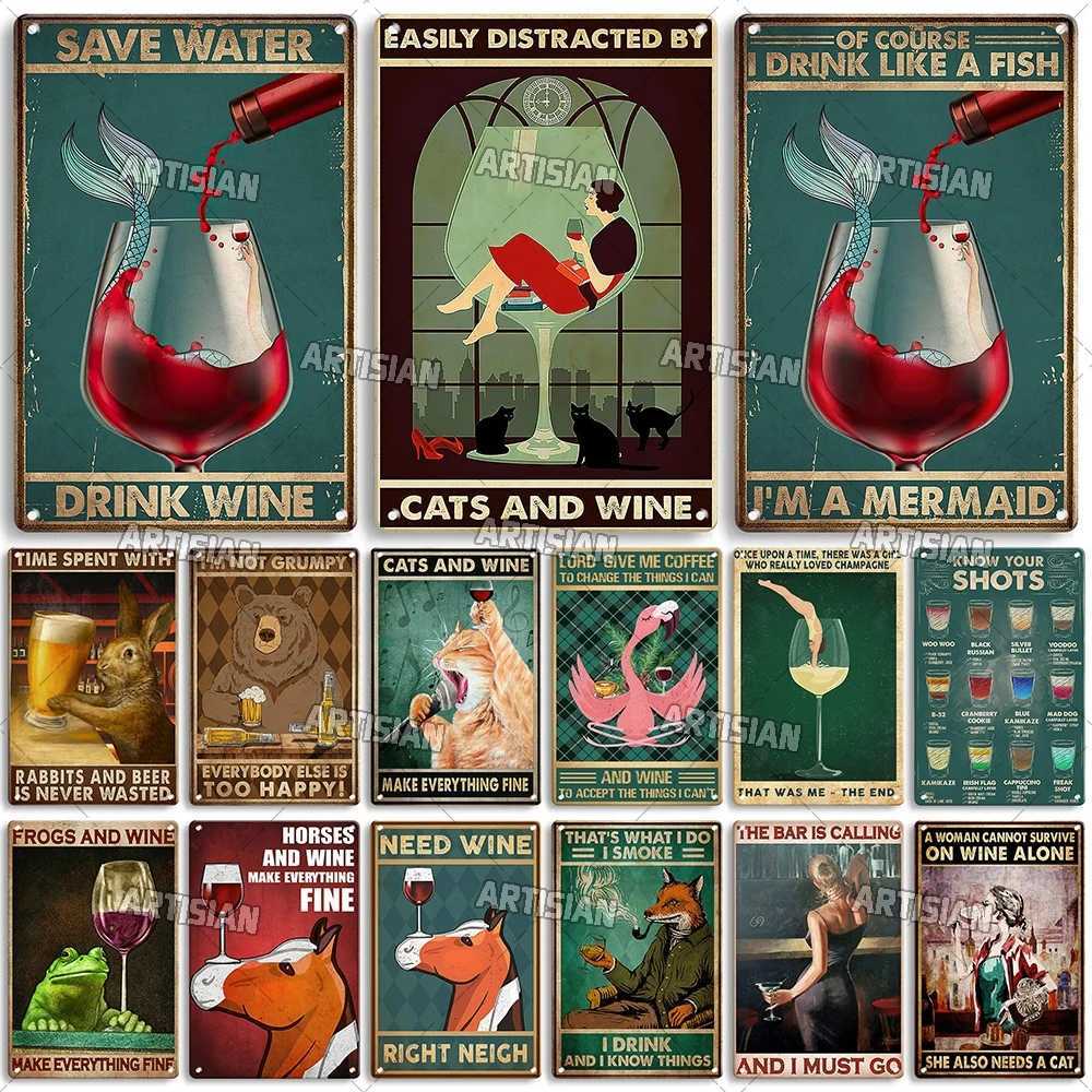 Artisian Beer Metal Sign Wine Tin Poster Drinking Decorative Plate Wall Decor Garage Bar Pub Club Hotel Kitchen Home Man CaveM251114