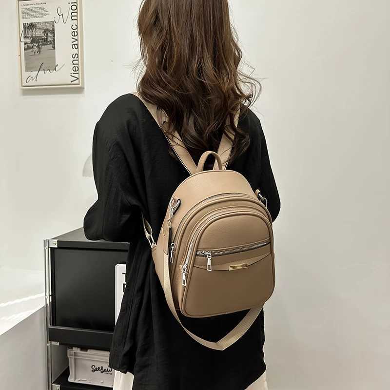 Multi Functional Female Backpack High Quality Leather Mochilas Luxurious Womens Designer Brand Backpacks Travel Bagpack SacW251113