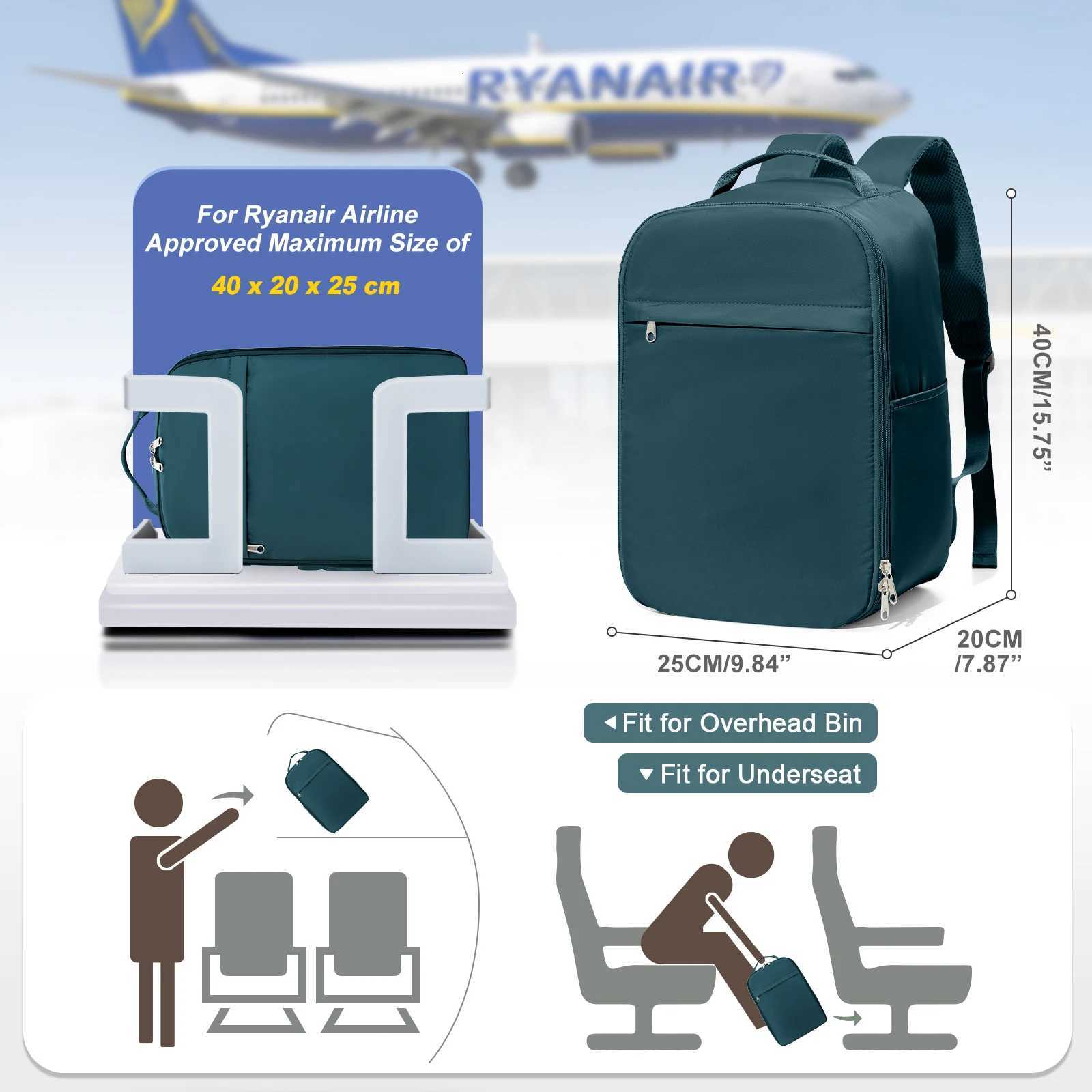 Airplane Hand Luggage Backpack for Ryanair 40x20x25 Cabin Bag Lightweight Aeroplane Carry-Ons Travel Backpack Short distanceW251113