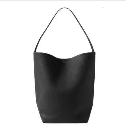 High-End Feel Nicherow Genuine Leather Bucket Large Capacity Commuter Tote Women's Single Shoulder Bag Autumn/Winter