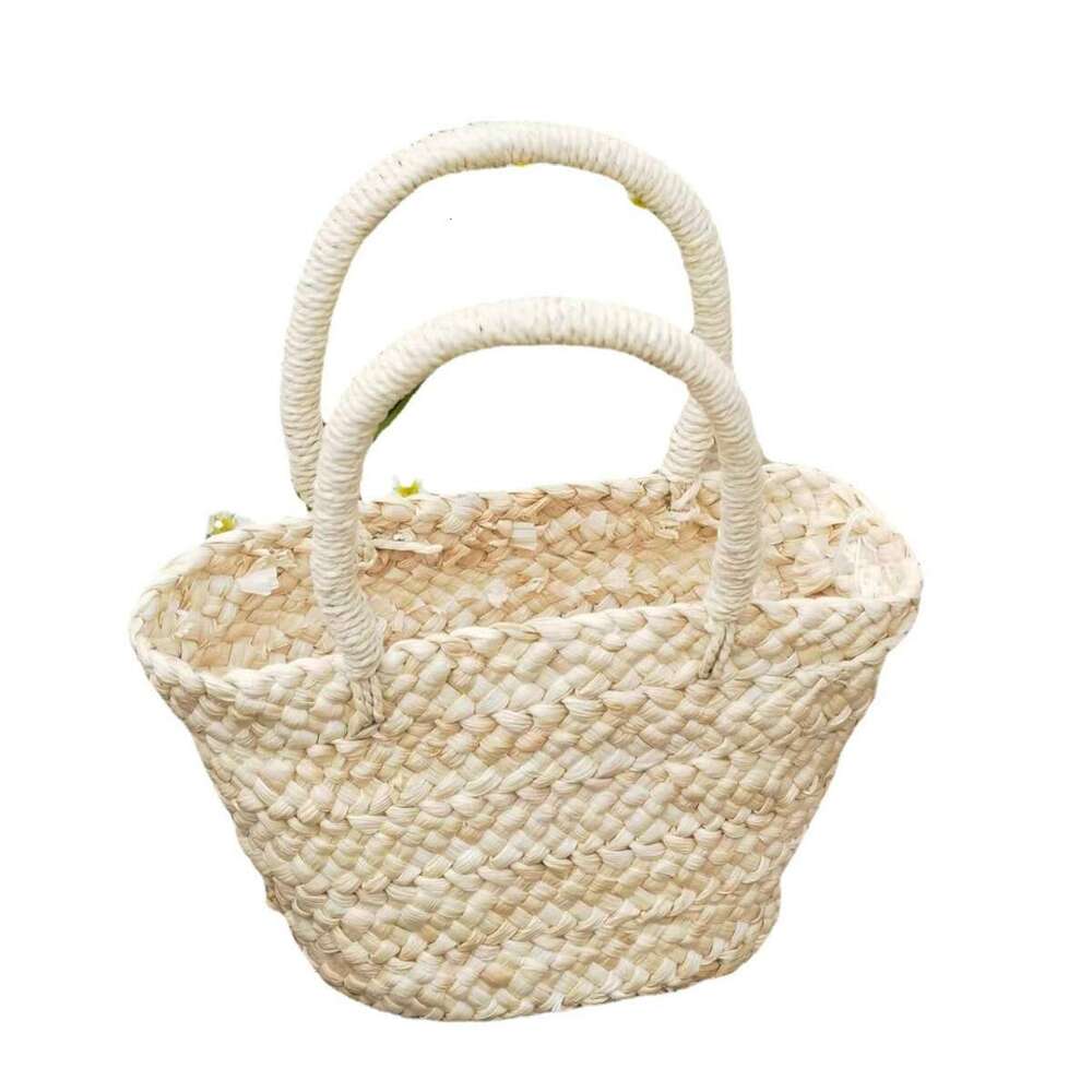 Handmade Beach Bag Fashionable And Casual Straw High-Quality Corn Skin Woven Handbag, Beach Bag, Children's Small Bag Kq2