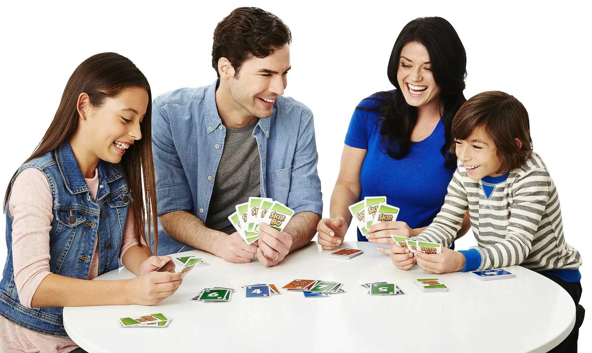 Games SKIP BO Card Game Multiplayer Card Game Family ParTY Games Toys Kids Toy Gift for Ages 7 Years Older C251114