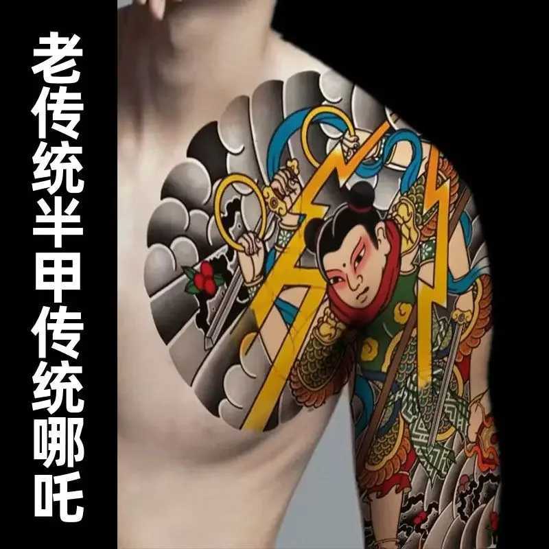 Retro Japanese Womens Temporary Tattoo Mens Fake Tattoo Durable Arm Art Stickers Waterproof Punk Dragon Temporary TattooXJ25414