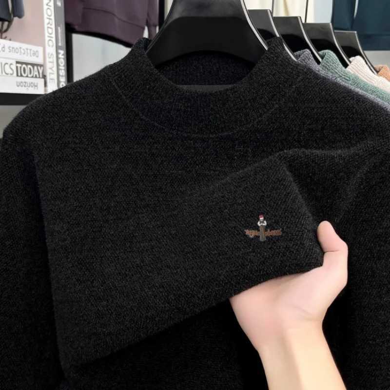 plush warm sweater mens autumn winter new item original boutique figure embroidery top casual knitted pullover M251114