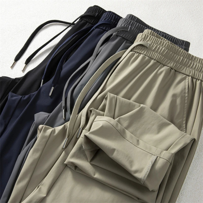 Mens elastic breathable casual pants with waist comfortable and suitable for gym daily wear 250414Z