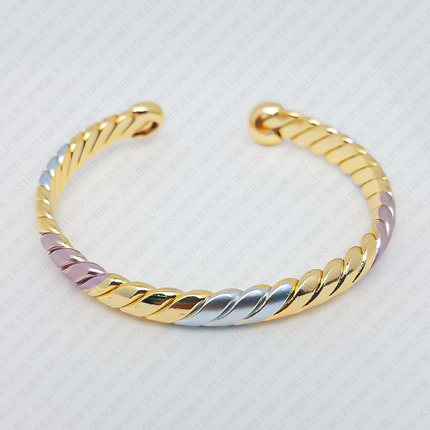 Designer Bracelet Bracelet for Women Twisted Rope Bracelets Gold Bangle Chunky Open Bangles Luxury Jewlery Designer for Women Elegant Timeless Gift Pr