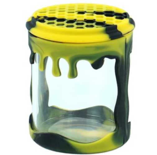 Water drop silicone wrapped glass storage tank w250414