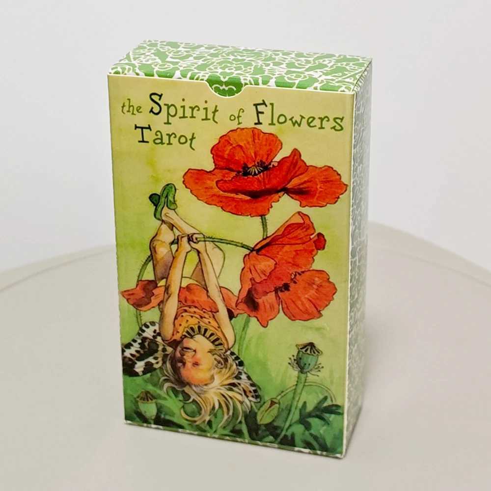 127cm The Spirit of Flowers Tarot Deck 78 Pcs Delicate Lovely Tarot Cards Printed on 350GSM Double-embossed Cardstock C251114