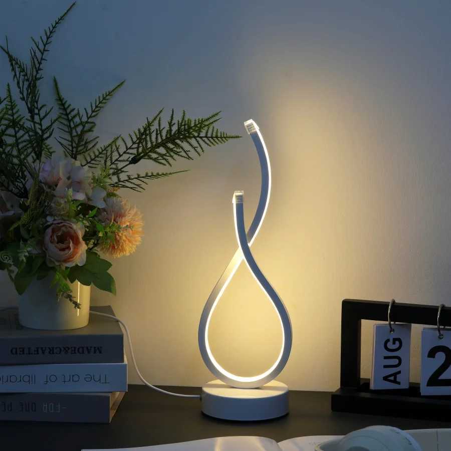 1PC Modern Elegant White LOVE Gesture Desktop Lamp USB Power Supply - Three-color Lighting Suitable for Various Occas M251114