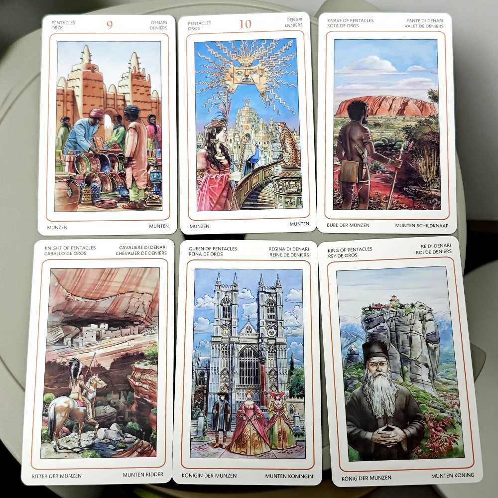 127cm 78 Pcs Sacred Sites Tarot Colorful Tarot Cards Connect with The Age-old Wisdom of Temples Shrines and Sacred Places C251114