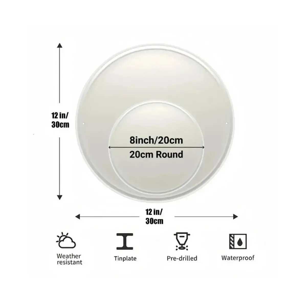 Sunset Tropic Round Metal Sign Tropical Sunset Letter Pattern Wall Decor Art for Home Living Room/Bedroom/BarM251114