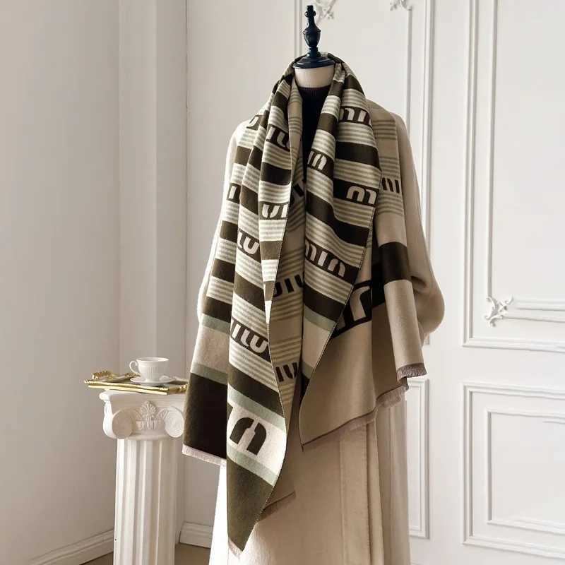 Luxury New Brand Luxury High-Quality Imitation Cashmere Scarf WomenThick Warm Windproof Shawl Winter Elegant Double-Sided Print Wrap Y251114