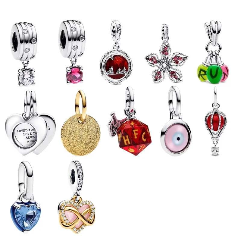 925 Silver Charm DSN series new models Bead Dangle Fashion Charms Set Pendant DIY Fine designer Jewelry fit bracelet
