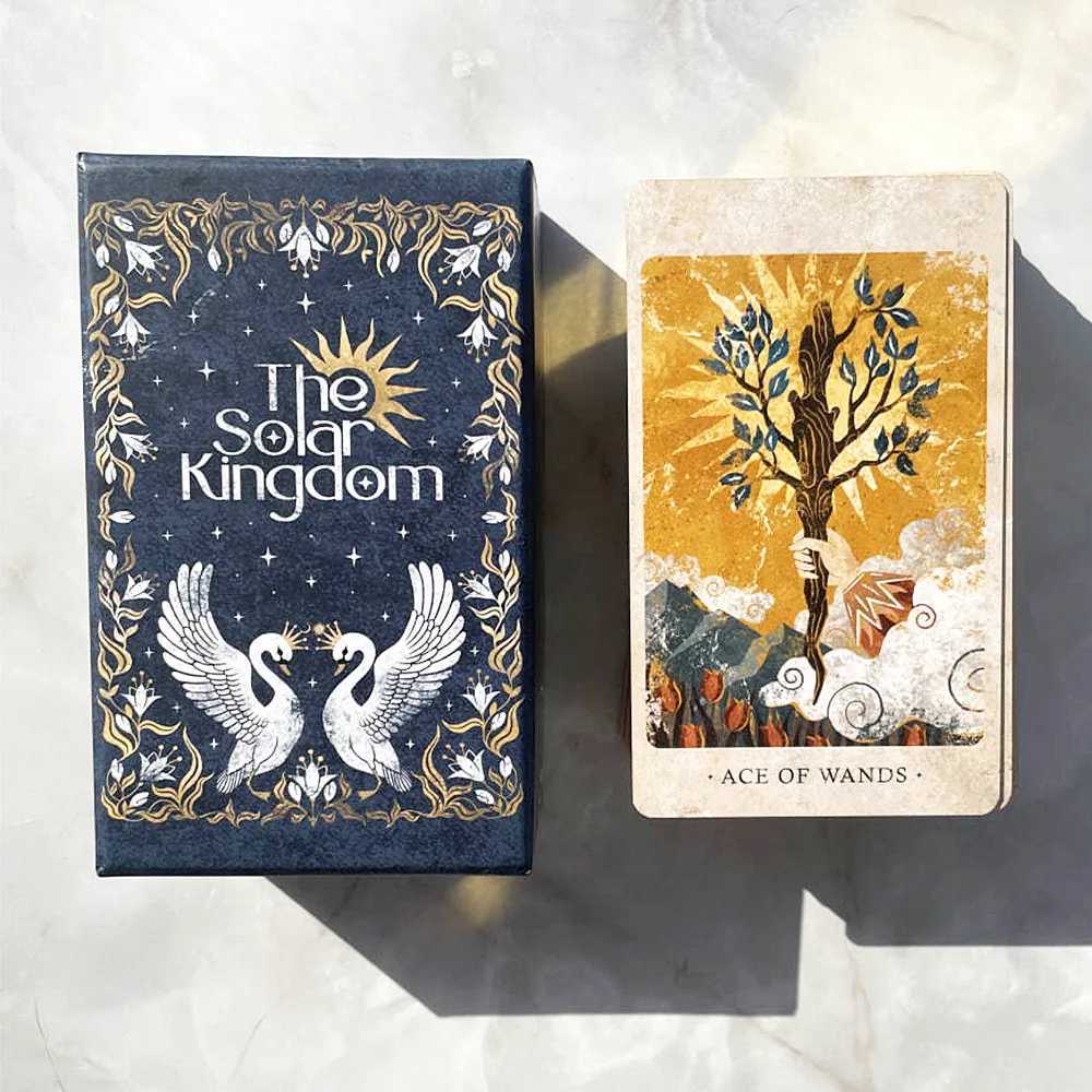 127cm The Solar Kingdom Tarot Cards in Rigid Box English Version 86Pcswith 8 Special Cards Divination Wait Tarot Cards C251114