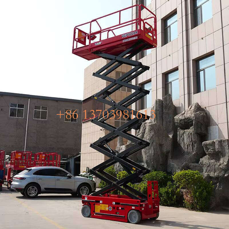 Easy Operation 10m 12m 14m Portable Crawler Mobile Scissor Lift Platform