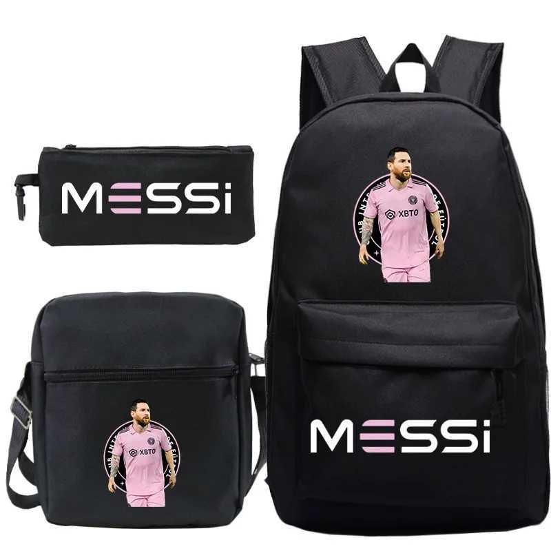 MINISO Messi Backpack High Capacity College Backpack Student backpack Women Men Laptop School Bags Travel Book BagW251113