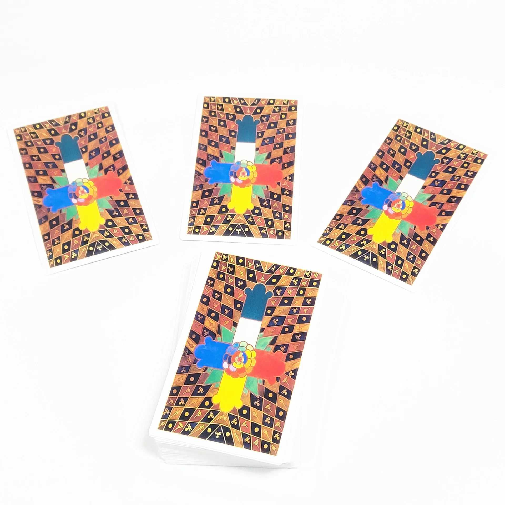 12x7cm Standard size 78Pcs Alester crowley thoth Tarot deck Cards Board Deck Games Cards For Party Game with paper manual C251114