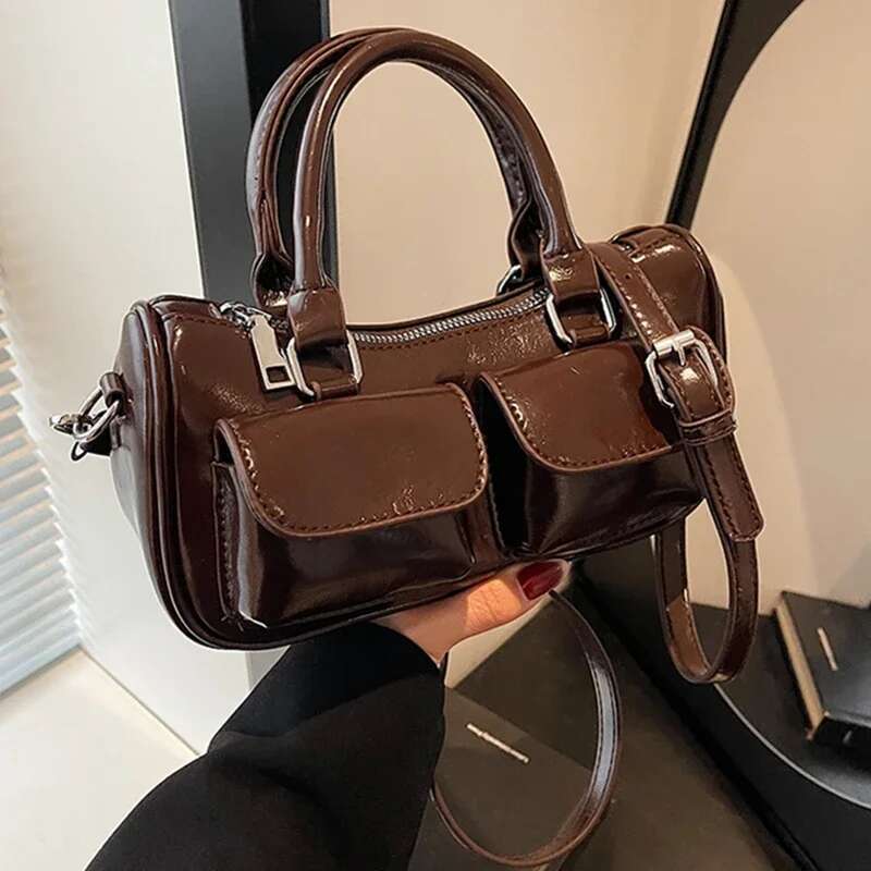 Leather Tote High Quality Women Shoulder Crossbody Bag Brand Fashion Handbag Female Travel Underarm Satchel Purse
