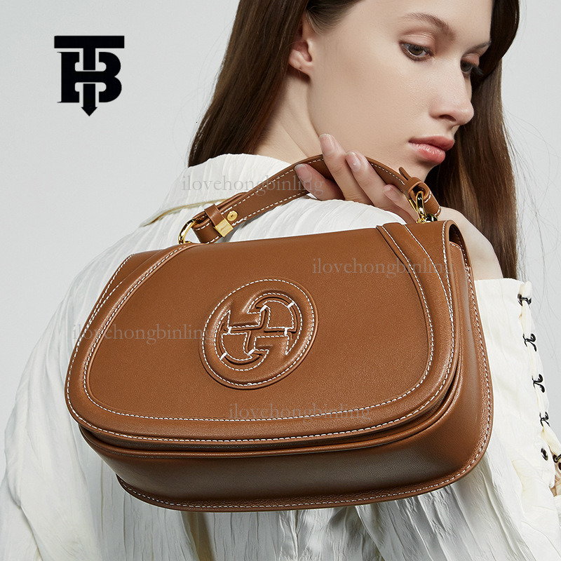 TB BHULAMTE Saddle Bag For Women 2025 New Genuine Leather Designer Bags High-end Retro Single Shoulder Crossbody Luxury Bag Versatile Light Luxury Underarm Bag