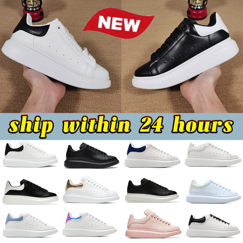 Designer shoes women luxury calfskin lace up sneakers womens Casual sneaker platform trainers pink trim Black White leather velvet suede man womens trainers